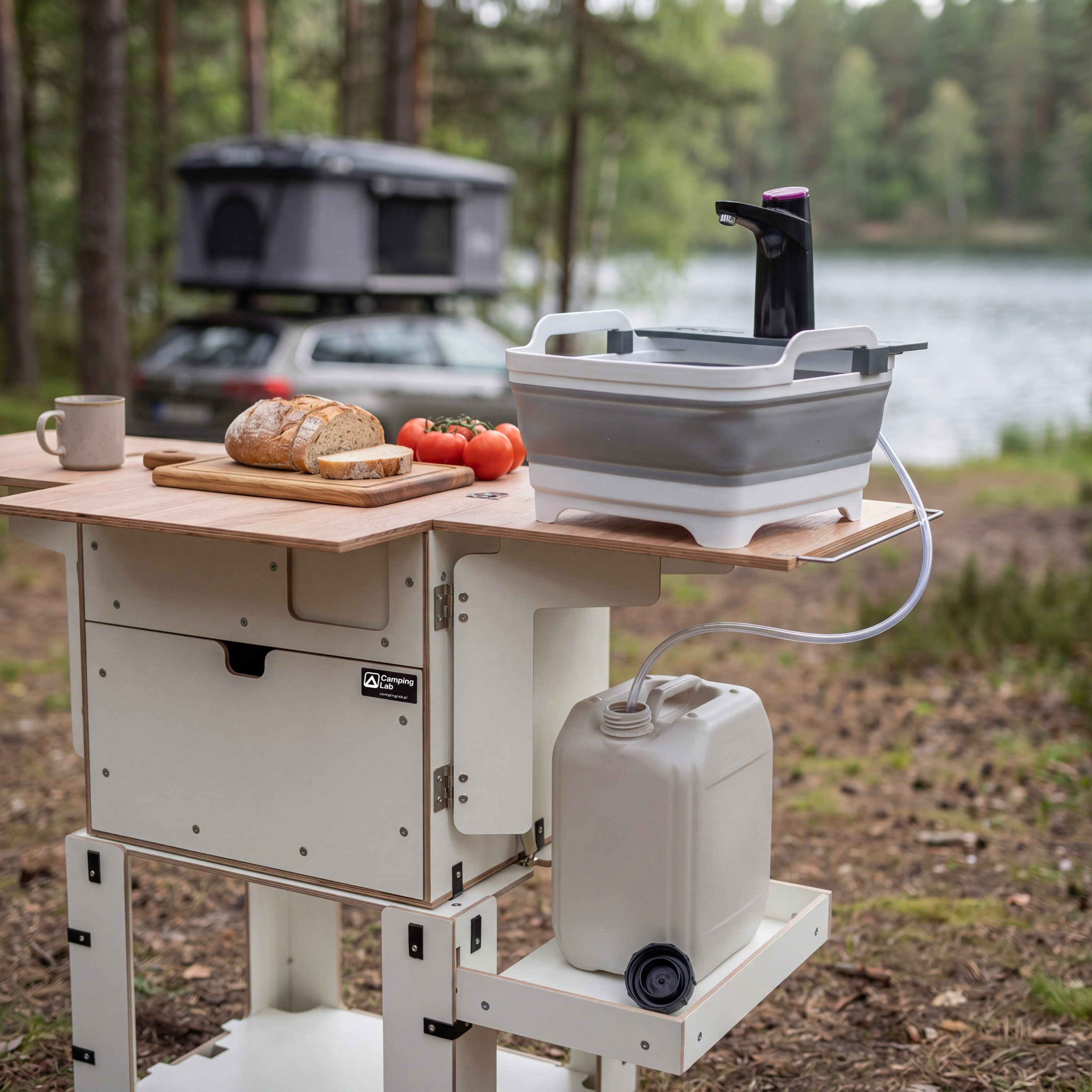 Portable camping sink